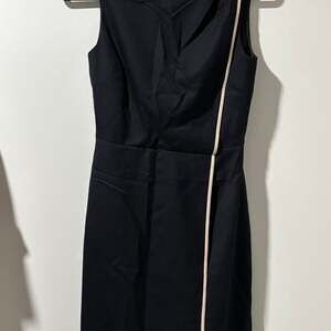 J.Crew Navy Sheath Dress with White Piping